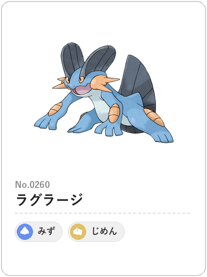 ラグラージ（みず・じめんタイプ）